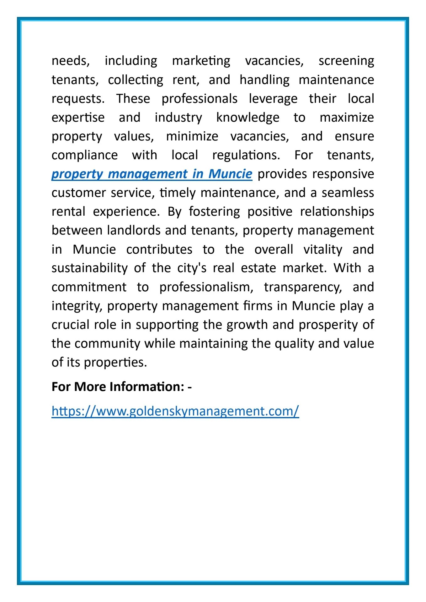 Property Management Muncie