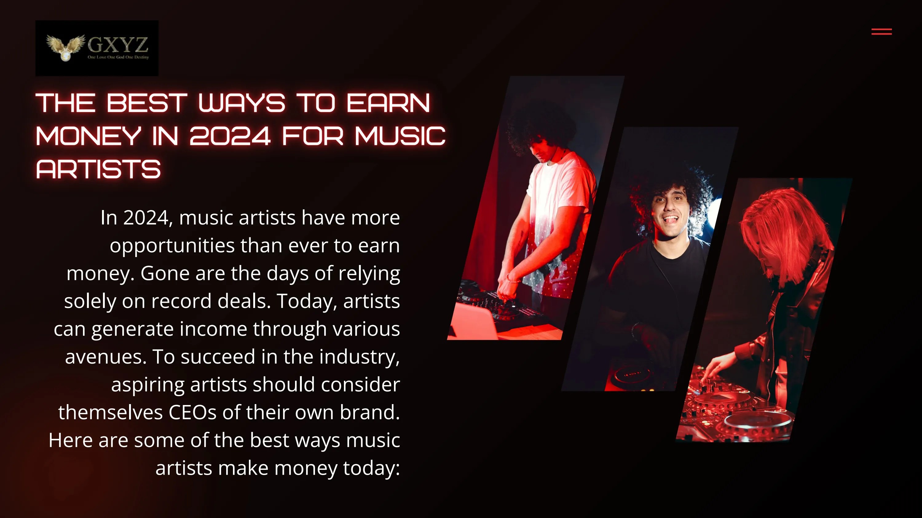 How do Music Artists Make Money How Much They Earn (2024) GXYZ Radio