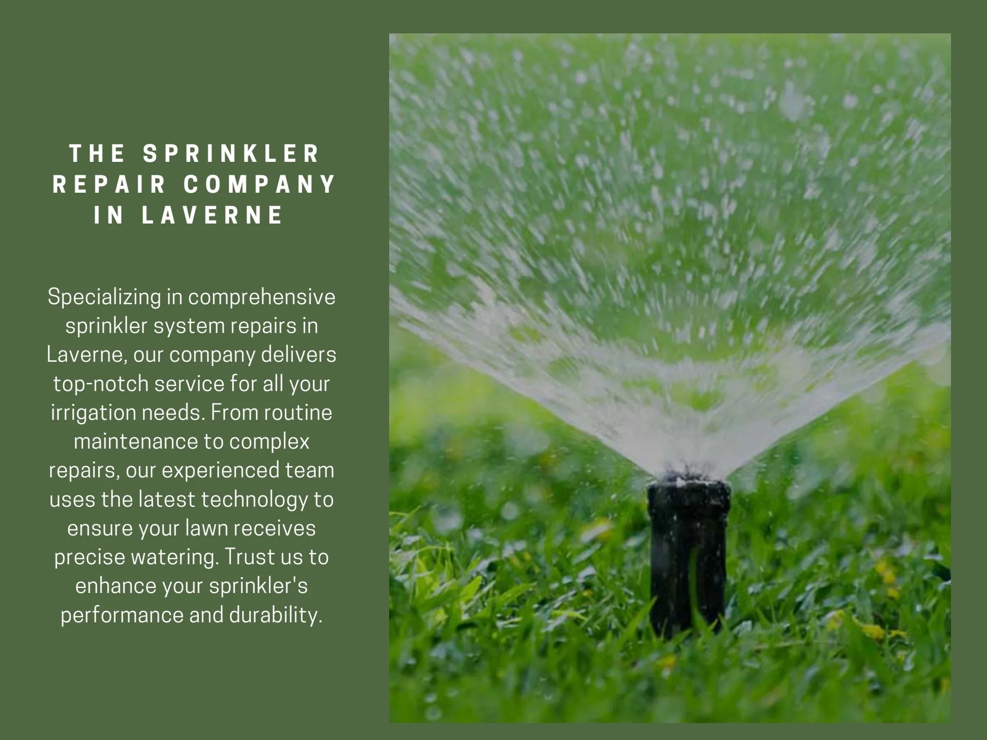 The Sprinkler Repair Company