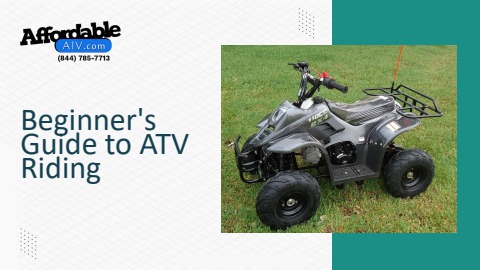 Beginner's Guide to ATV Riding