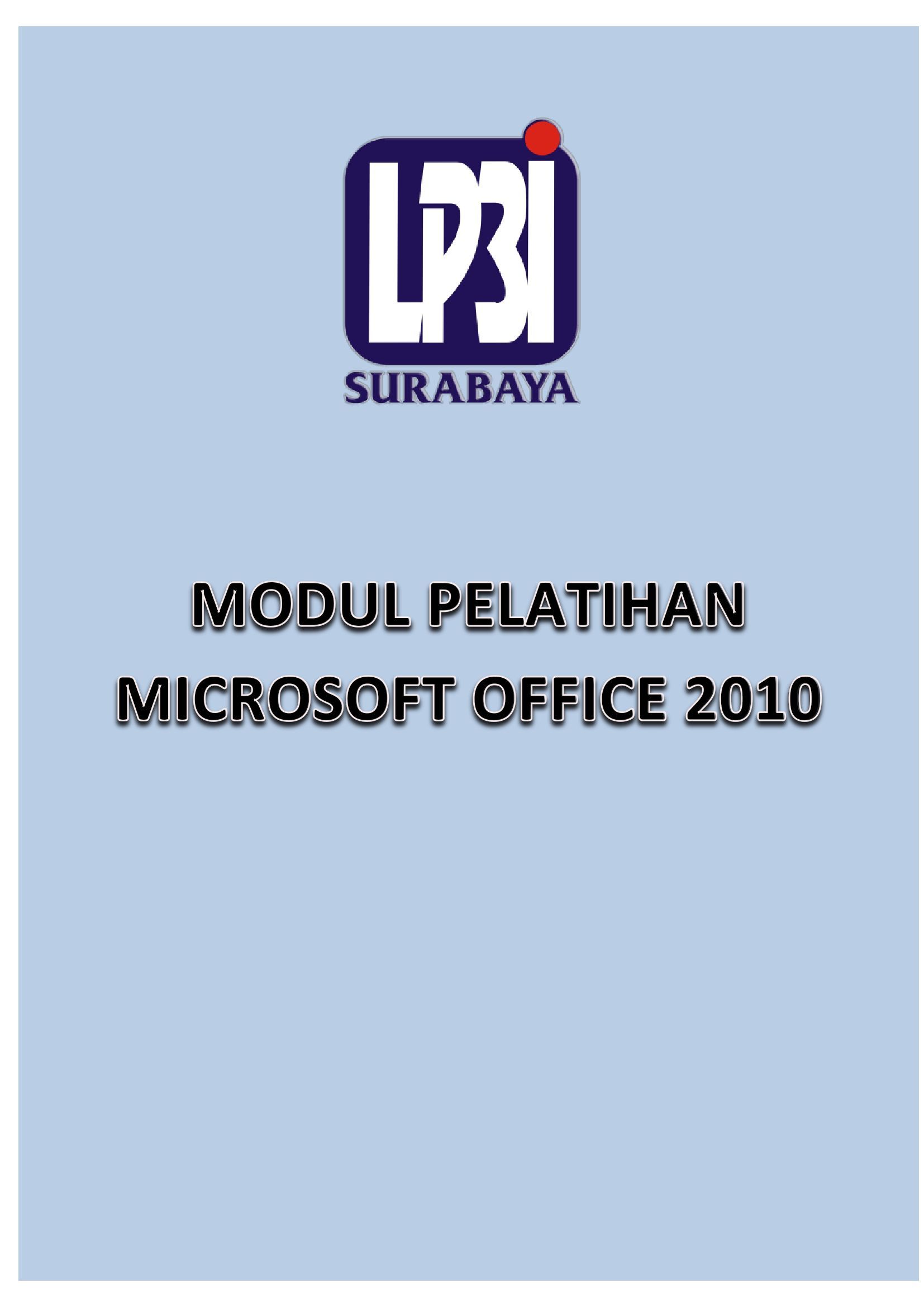 Contoh Modul Pelatihan Komputer