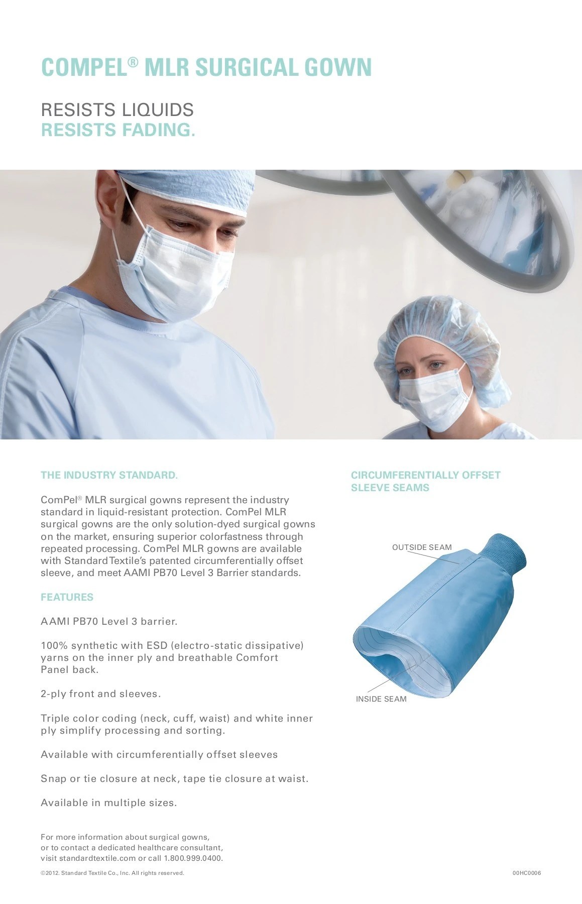 COMPEL MLR SURGICAL GOWN Standard Textile Healthcare