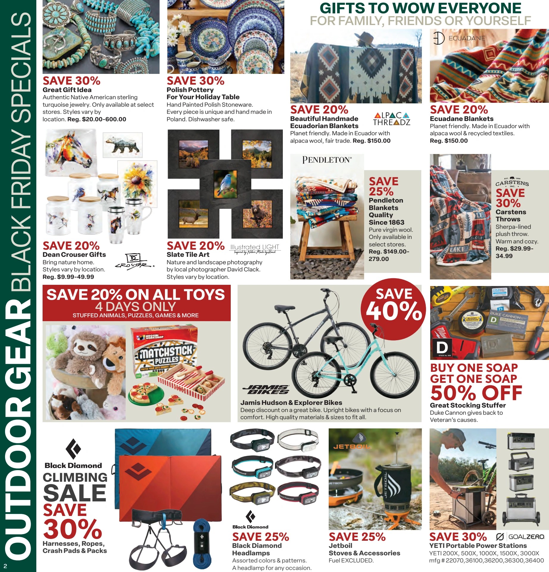 JAX Outdoor Gear Black Friday Flyer Colorado & Wyoming