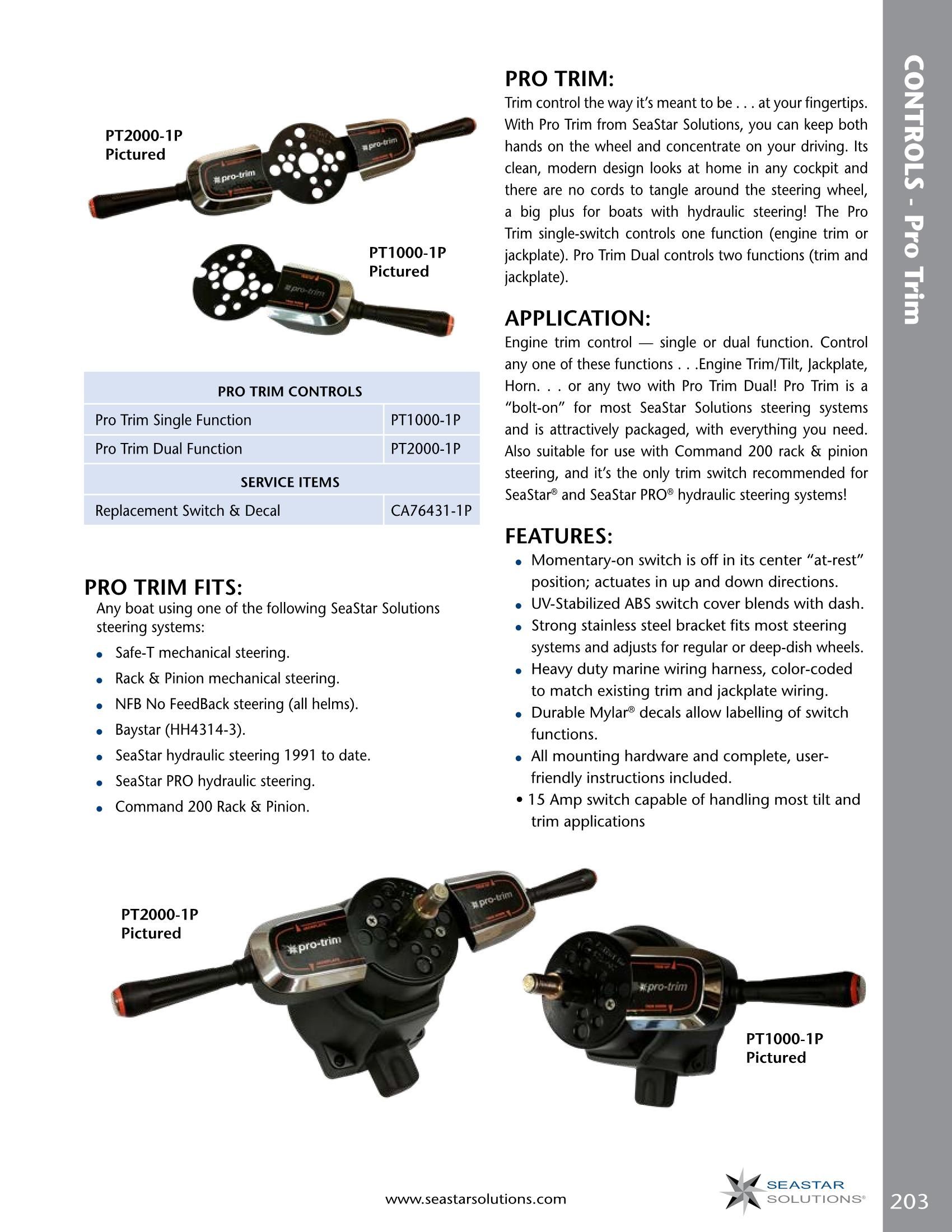 3.66 m Teleflex Seastar Back Mount Rack Control System with Head