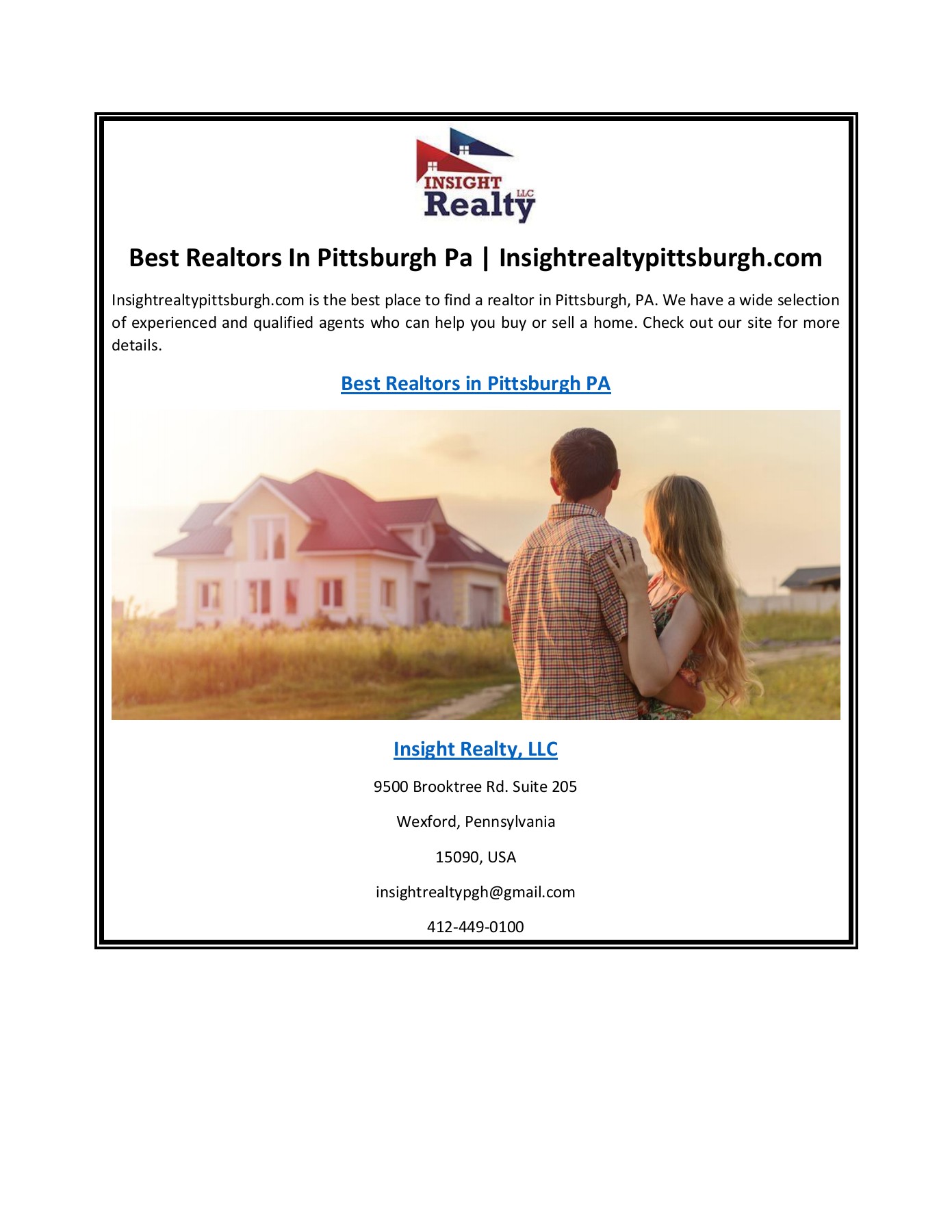 Best Realtors In Pittsburgh Pa Insight