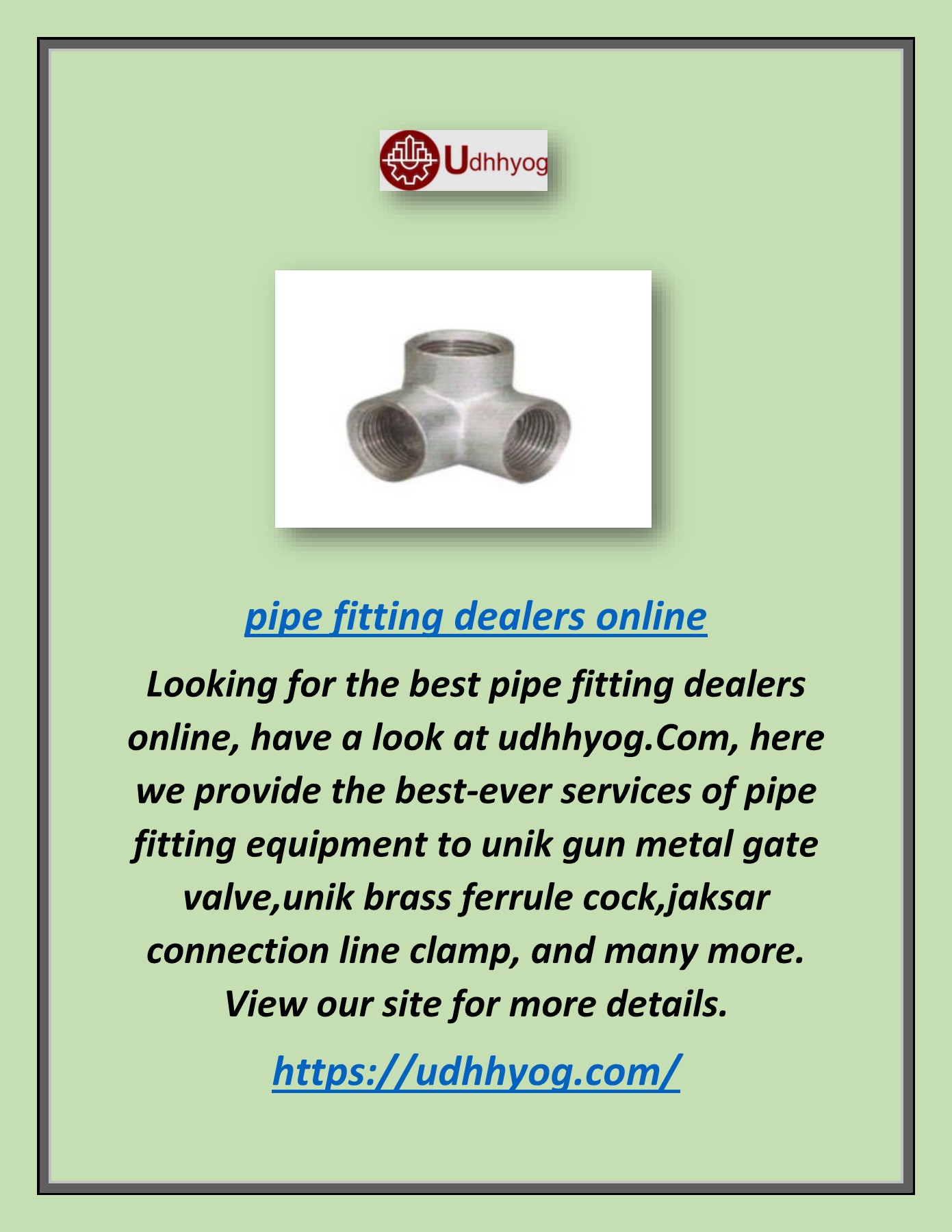 Pipe Fitting Dealers Online udhhyog udhhyog Page 1