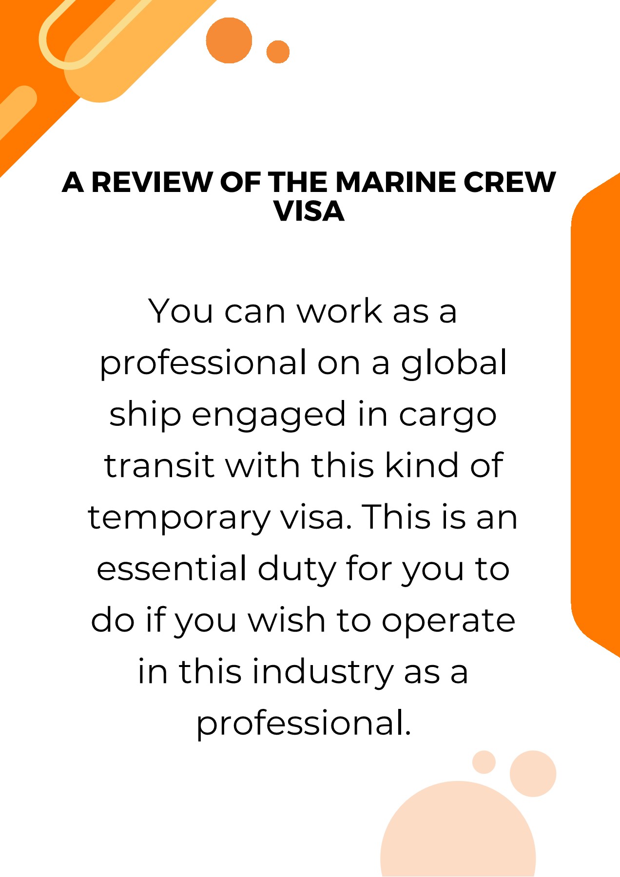 Why is Marine Crew Visa Important in Singapore Trans Asia Page 3