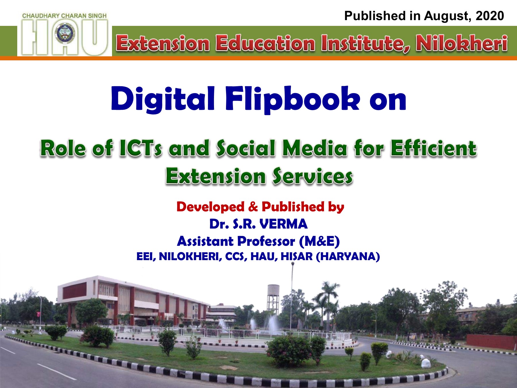 ICTs and Social media for efficient extension services verma.vermasr