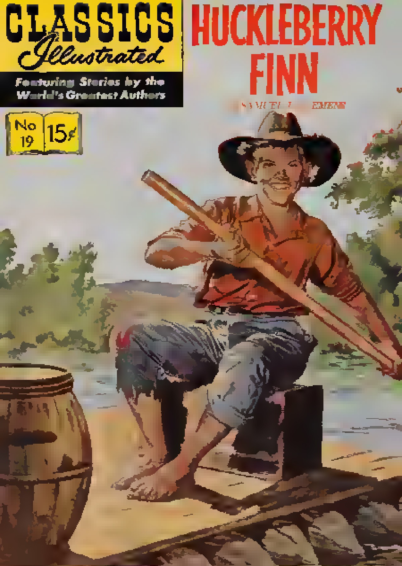 ClassicsIllustrated019HuckleberryFinn ห้องสมุดเฉลิมพระเกียรติ ๕๐
