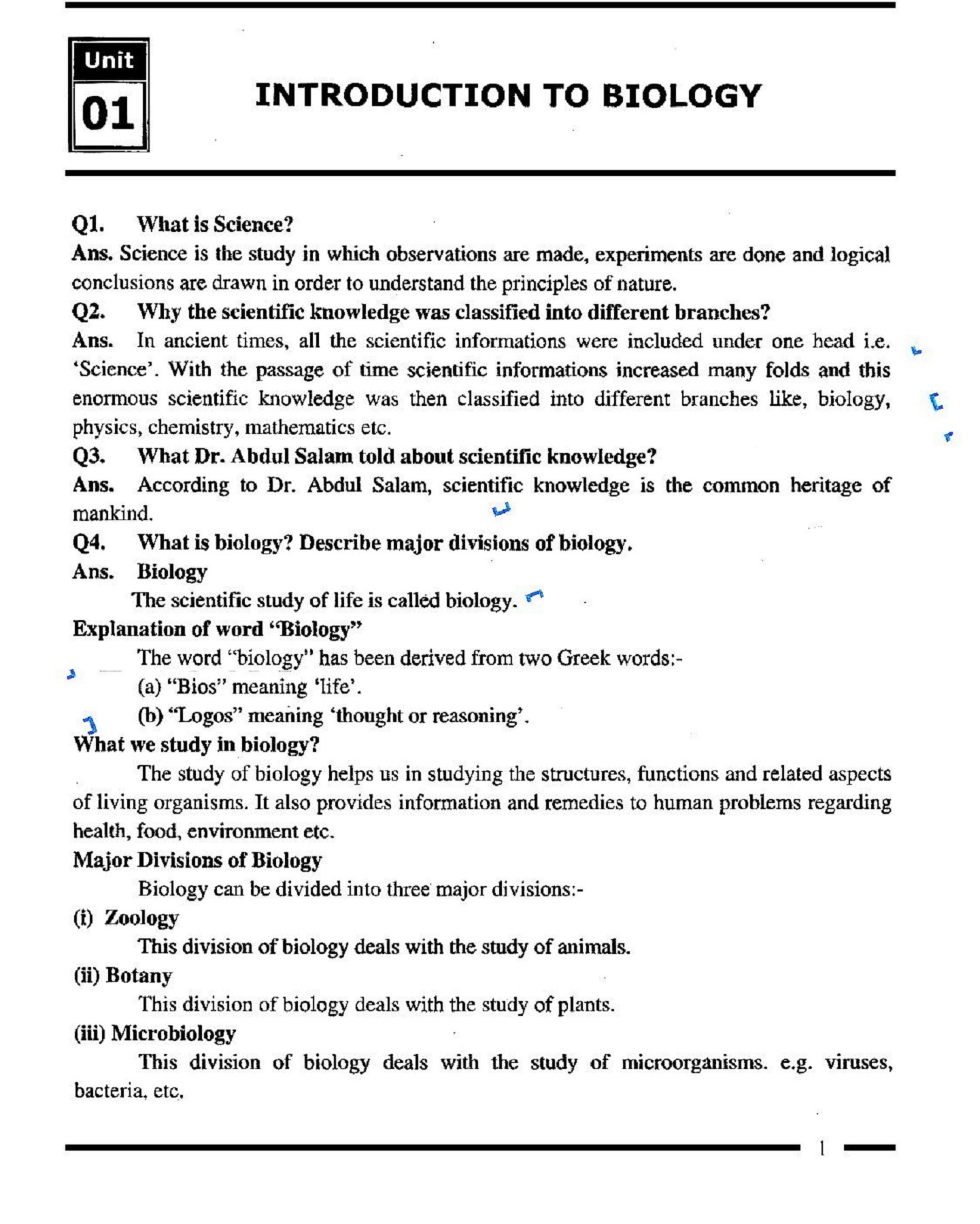 Class 9 Biology Notes haseebshafiq28 Page 1 Flip PDF Online