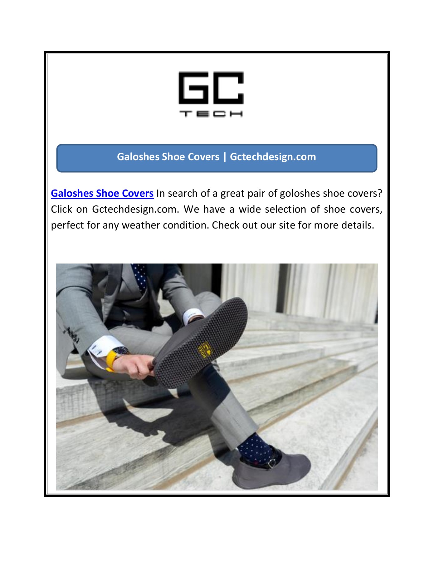 Galoshes Shoe Covers Gc Tech Page 1 2 Flip