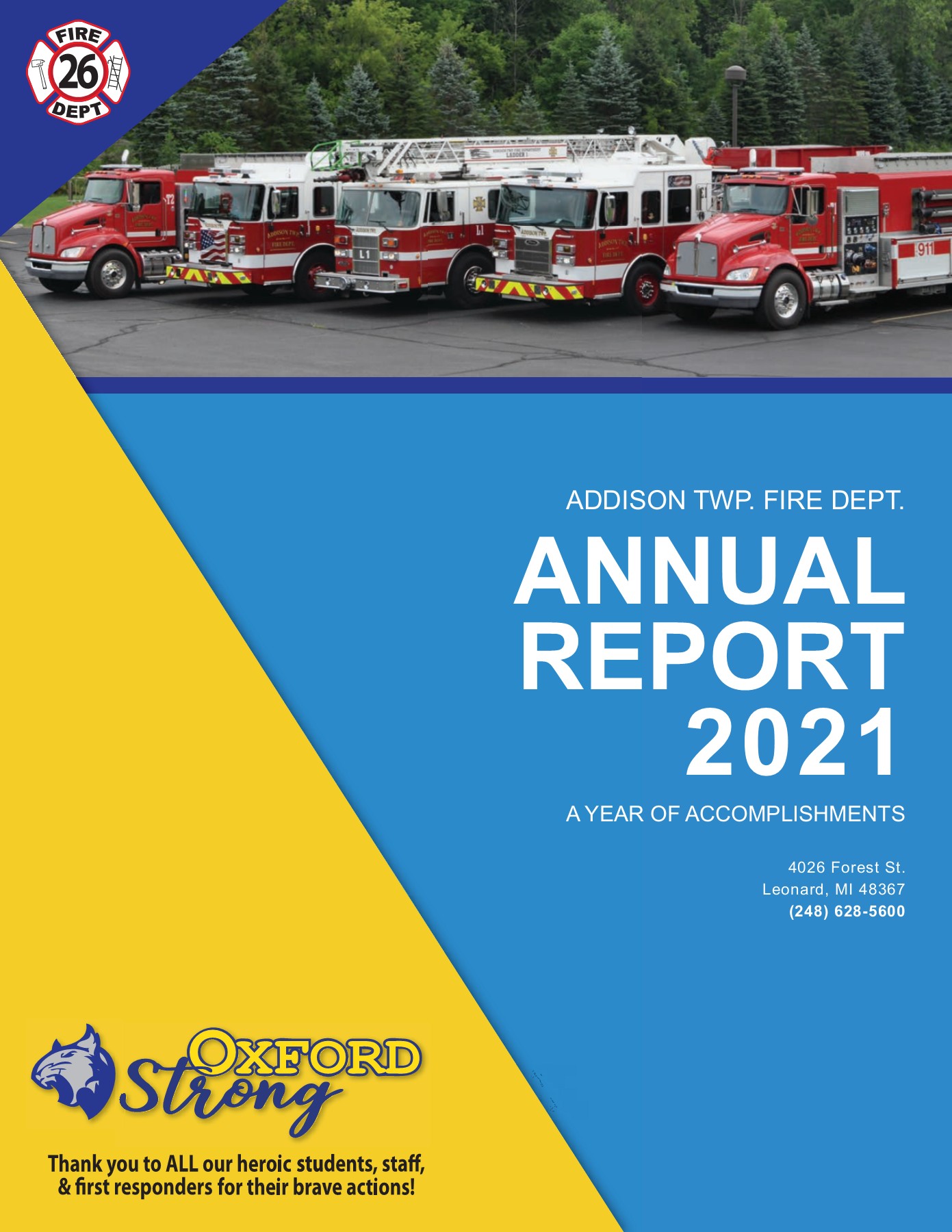 2021 Annual Report addisontwpfire Page 1 21 Flip PDF Online