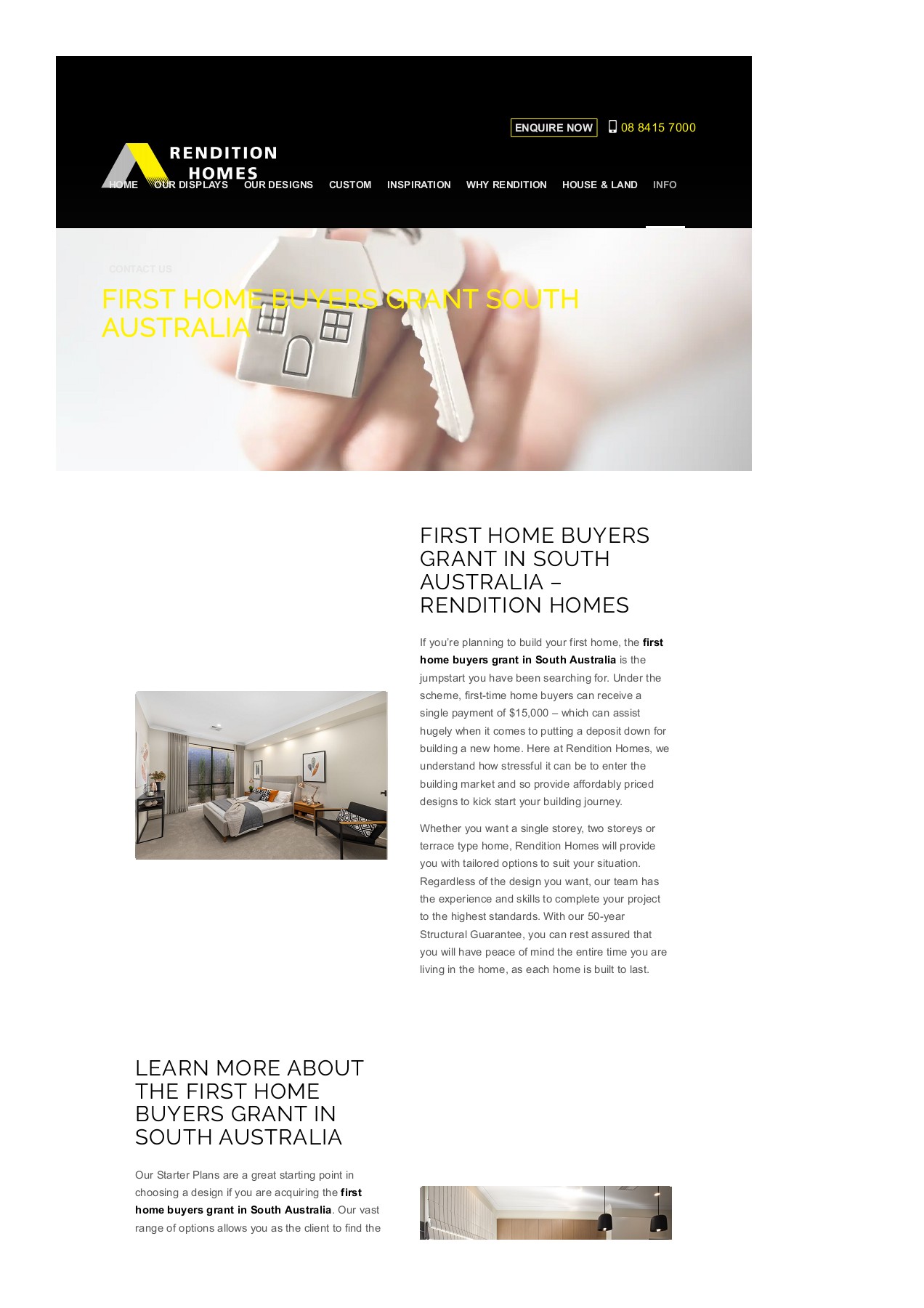 First Home Buyers Grant South Australia Subdivision Builders Adelaide