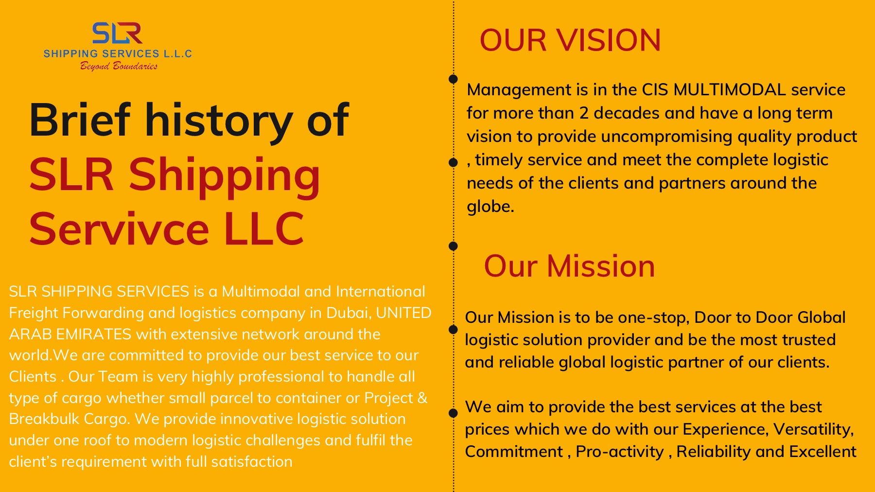 Best Freight Forwarders in Dubai SLR Shipping Service LLC SLR