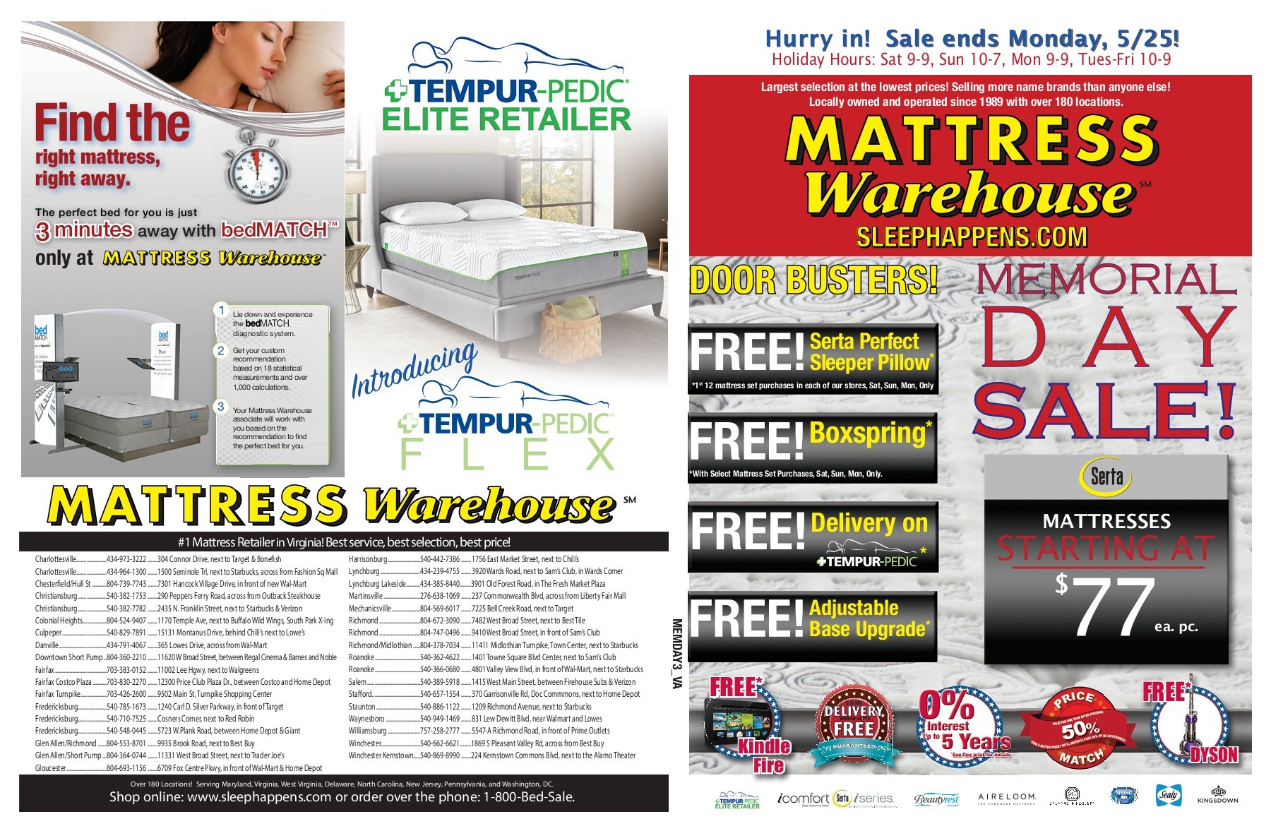 Mattress Warehouse Memorial Day Sale tboyd Page 1 2 Flip PDF