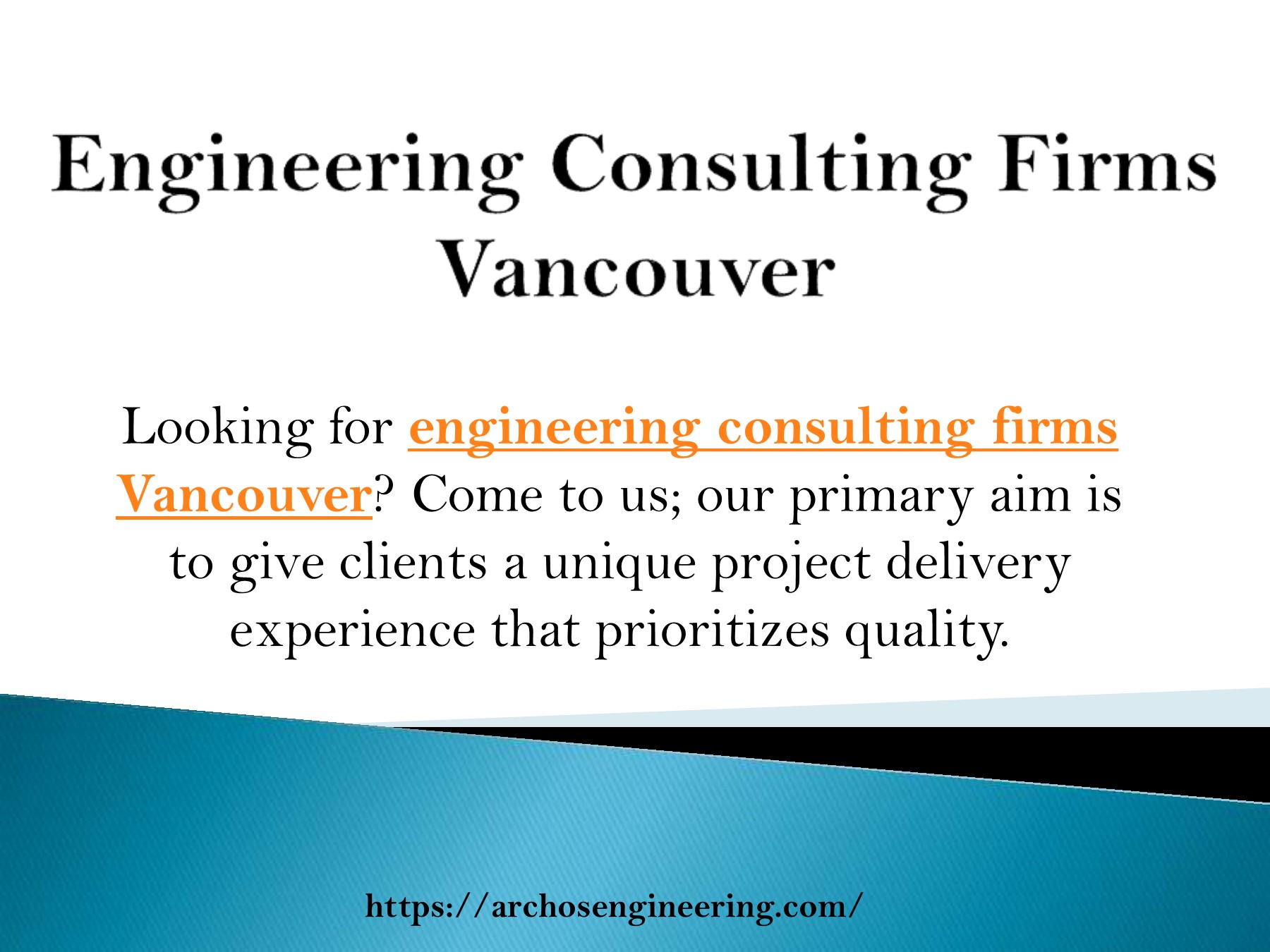 Engineering Consulting Firms Vancouver Archos Engineering Consultants