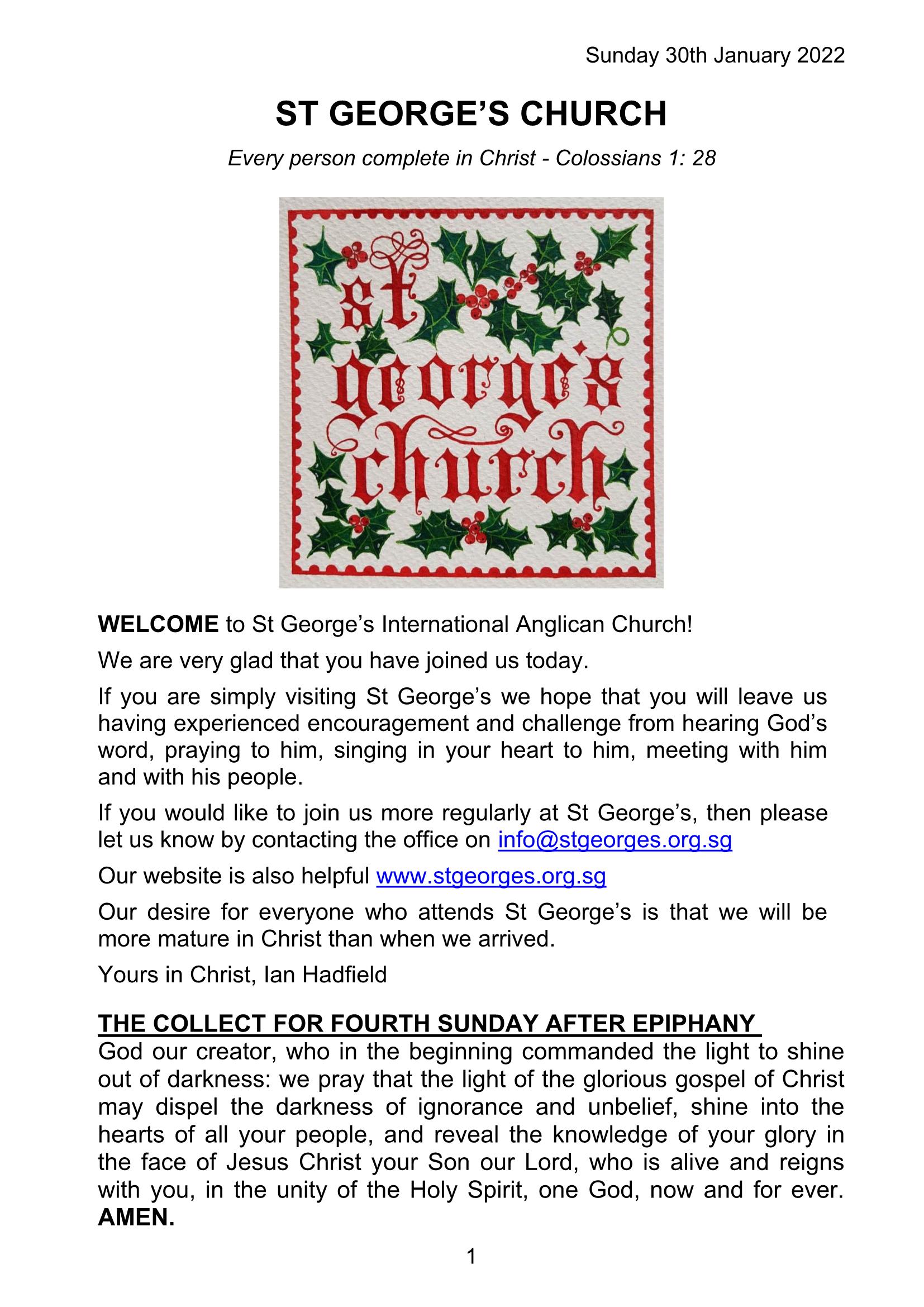 2022_01 30 Online Bulletin_site lesley Page 1 34 Flip PDF