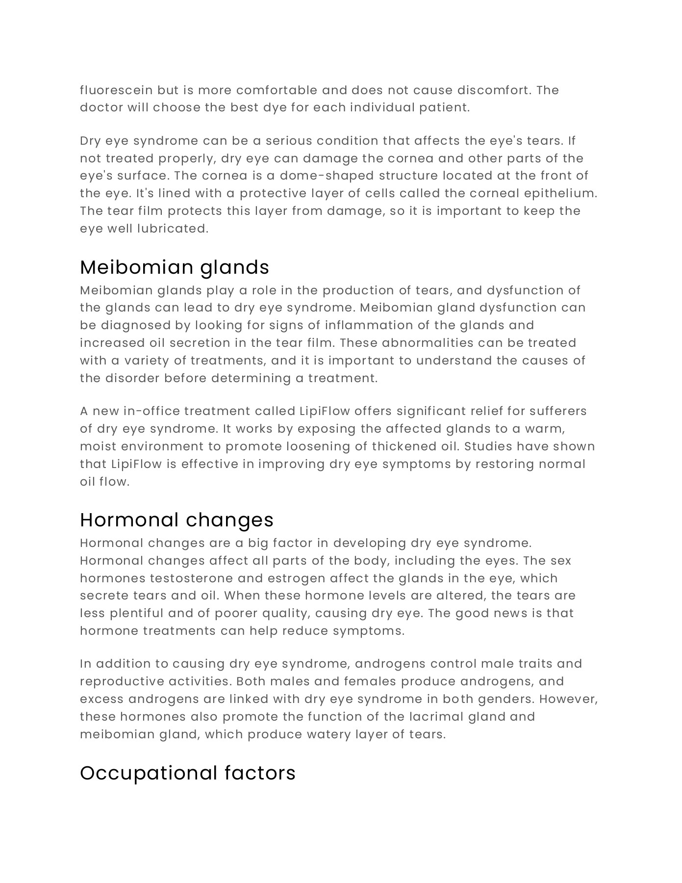Dry Eye Syndrome Causes and Treatments Matthew D. Jahnke Page 2
