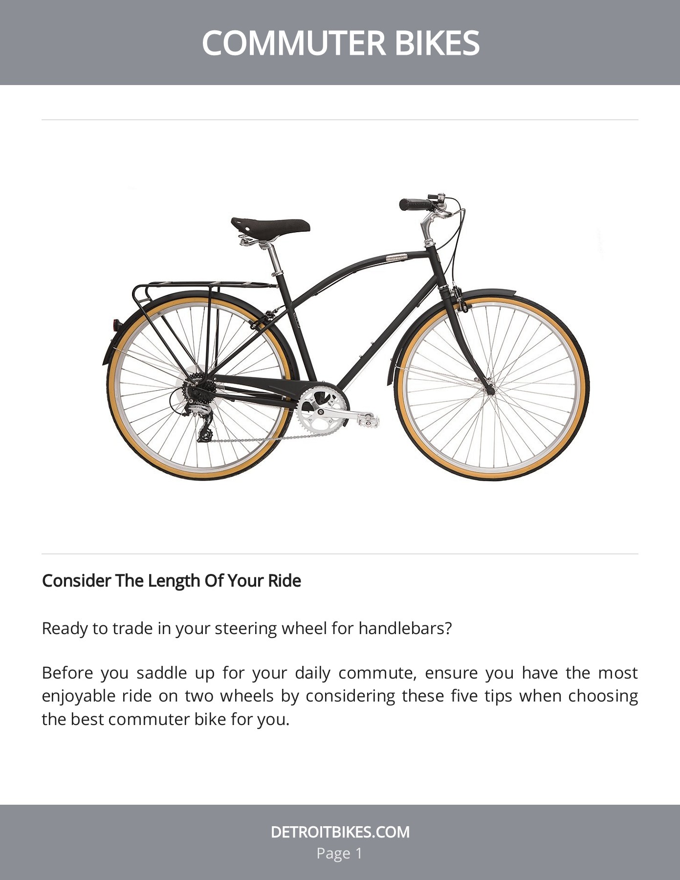 Commuter Bikes Detroit Bikes Page 2 Flip PDF Online PubHTML5