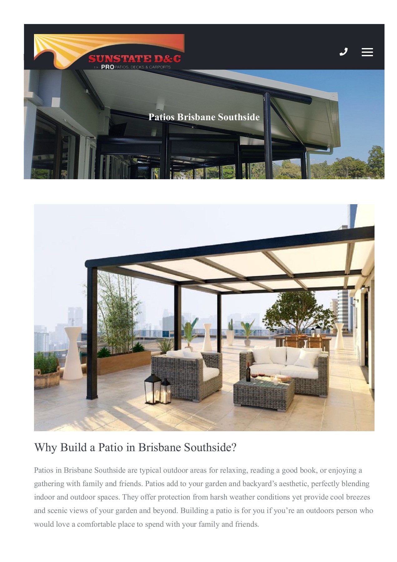 Patios Brisbane Southside sunstatedesignaus Page 1 4 Flip PDF