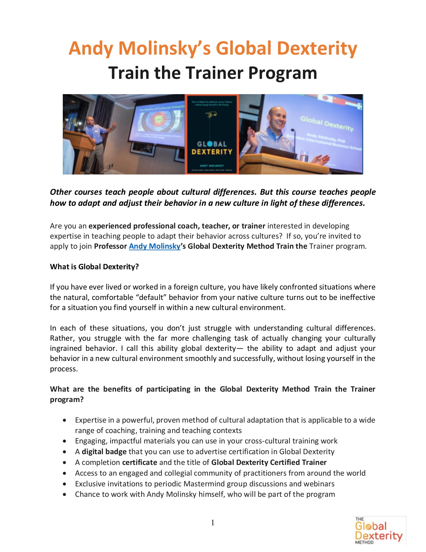 Global Dexterity Train the Trainer Basic Info4.23.20