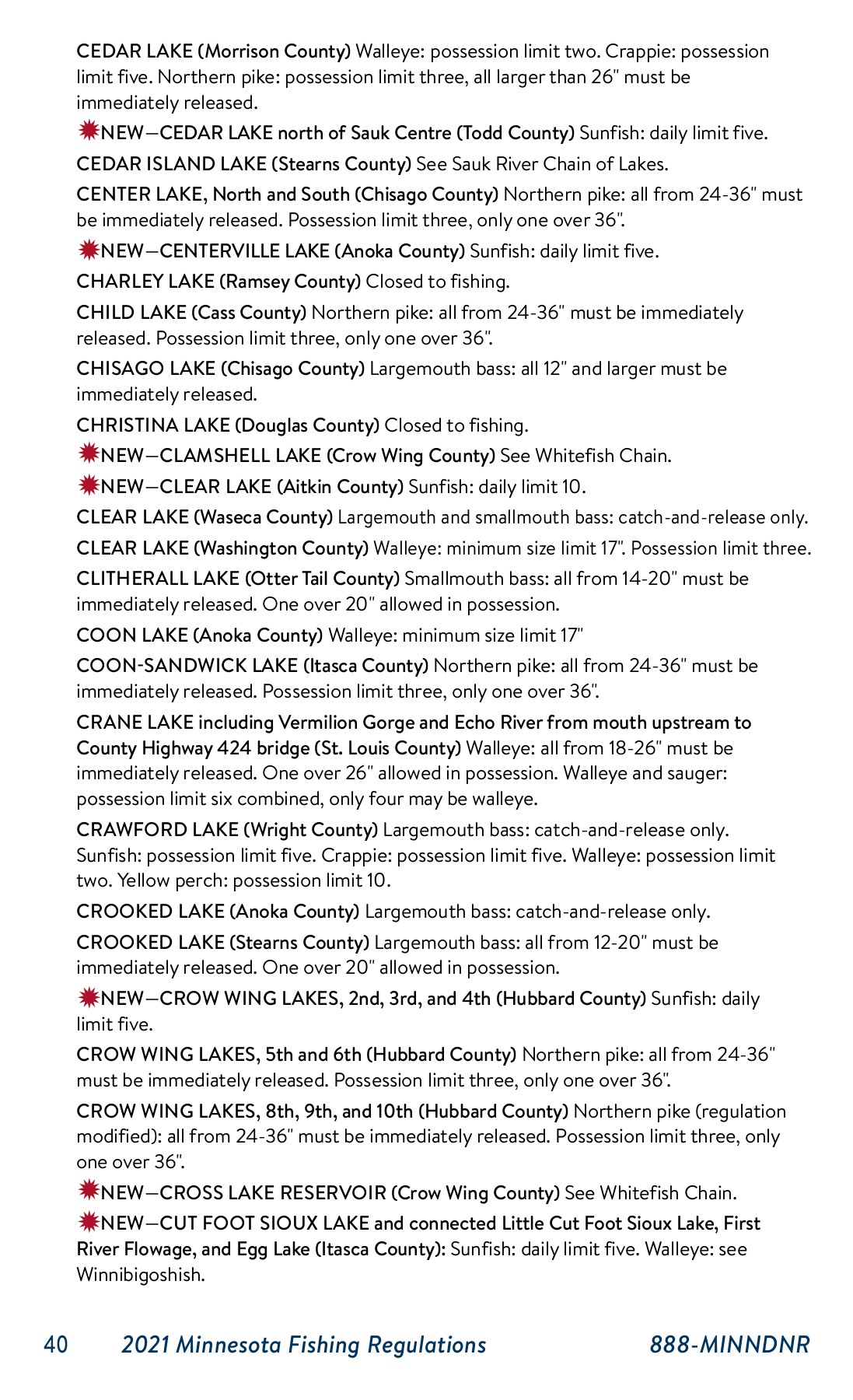 MN Fishing Regulations 2021 Isaac Dixson Page 40 Flip PDF Online