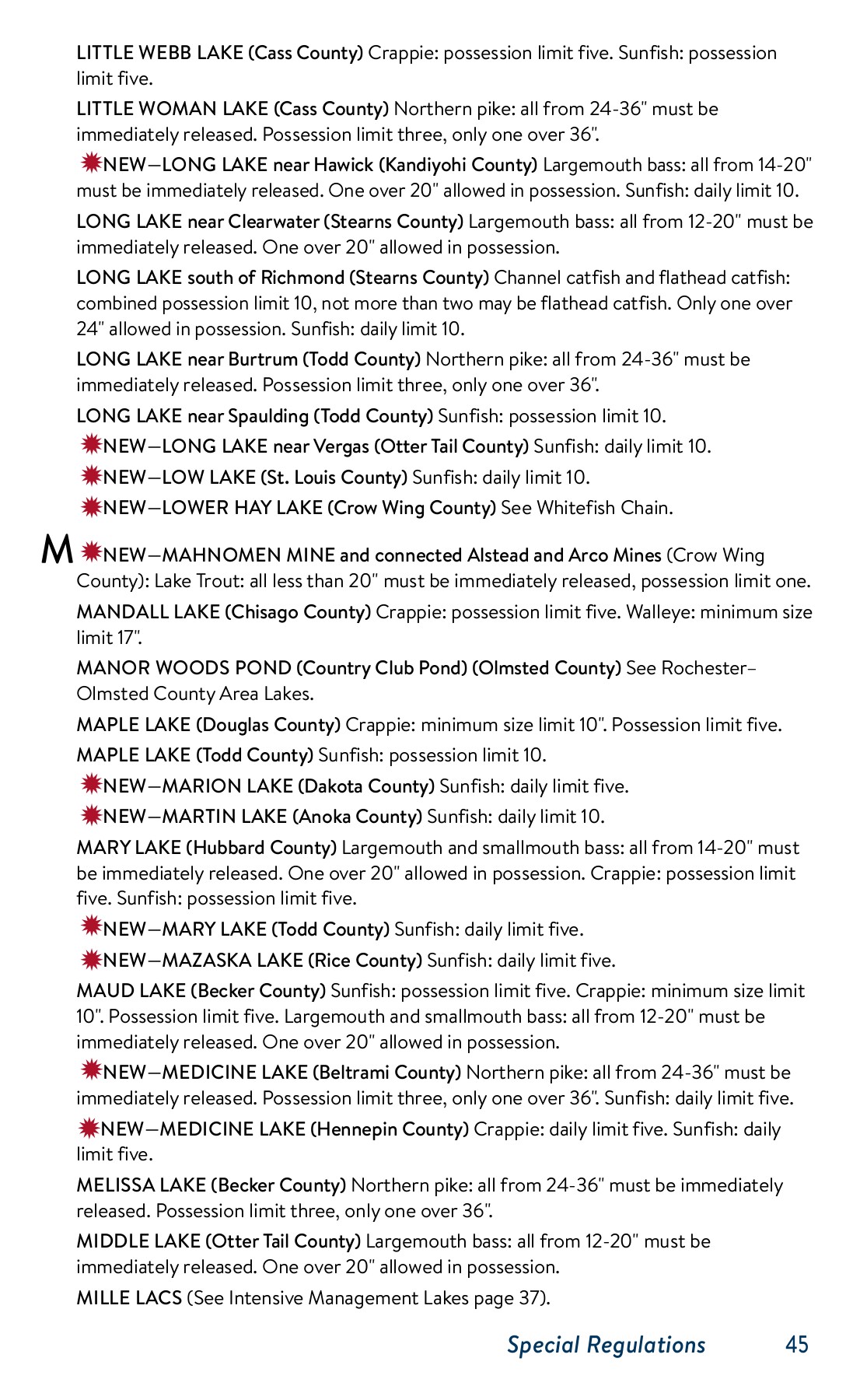 MN Fishing Regulations 2021 Isaac Dixson Page 45 Flip PDF Online