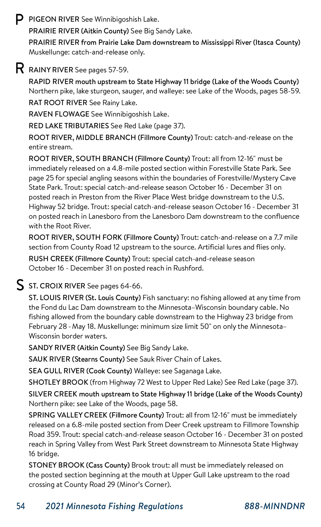 MN Fishing Regulations 2021 Isaac Dixson Page 54 Flip PDF Online