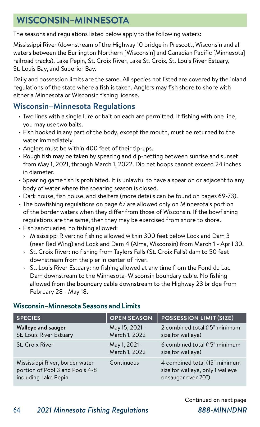 MN Fishing Regulations 2021 Isaac Dixson Page 64 Flip PDF Online