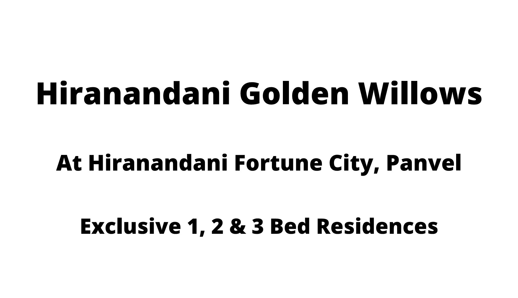 Hiranandani Golden Willows Navi Mumbai EBrochure Isharat Ali