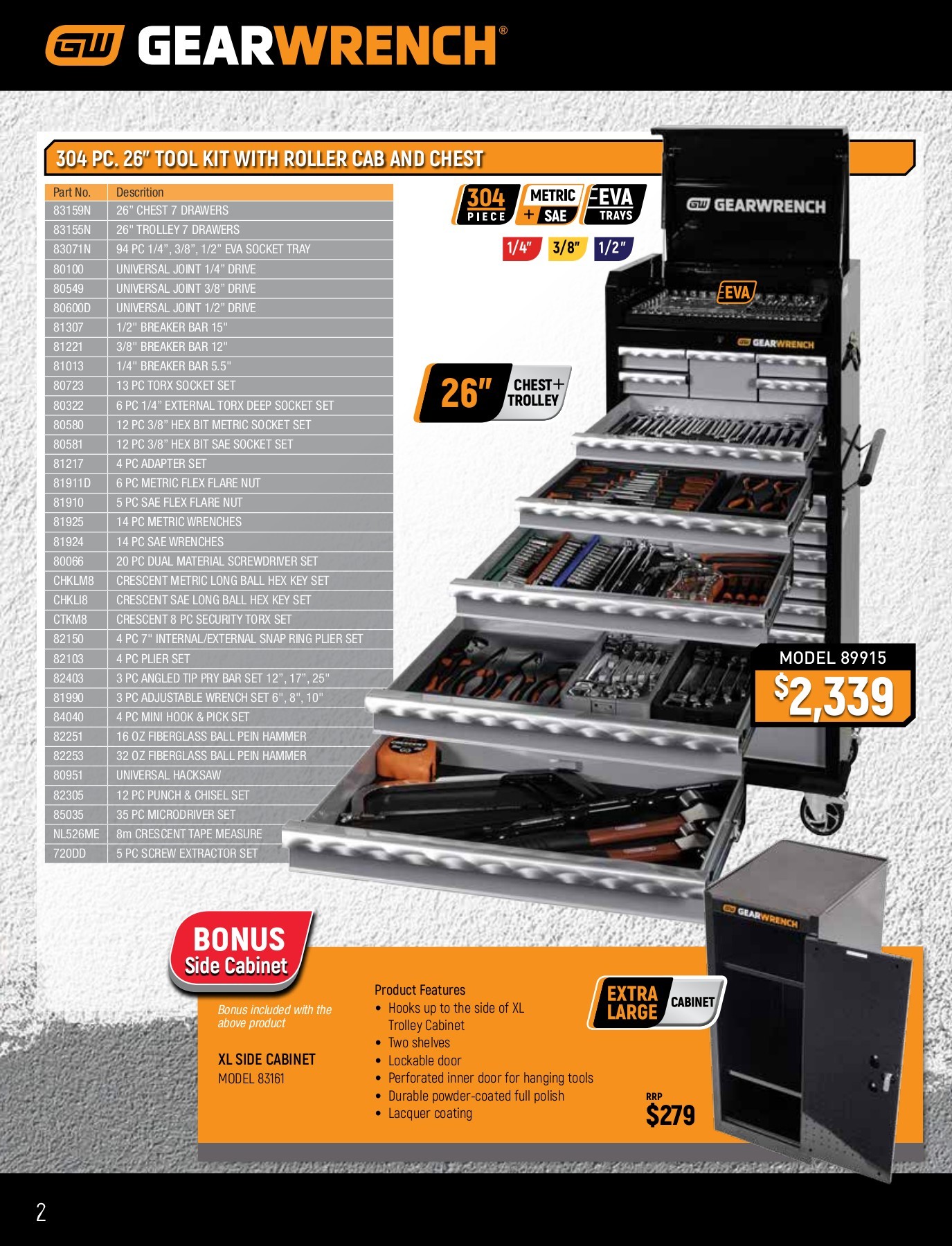 GEARWRENCH Tool Sale Catalogue July September sales Page 2 Flip