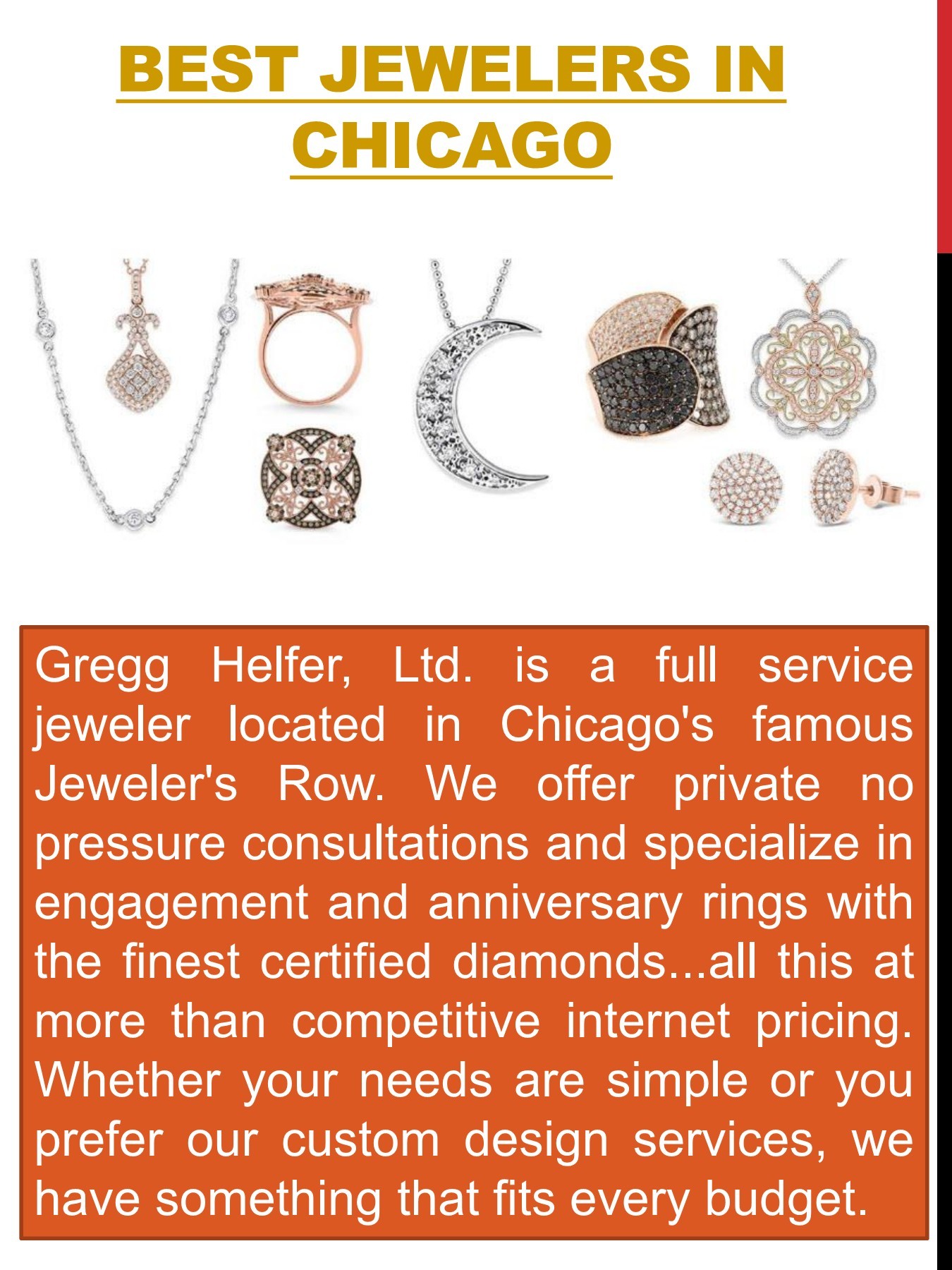 Chicago Custom Jewelers Chicago Wedding Bands Cost Page 2 Flip