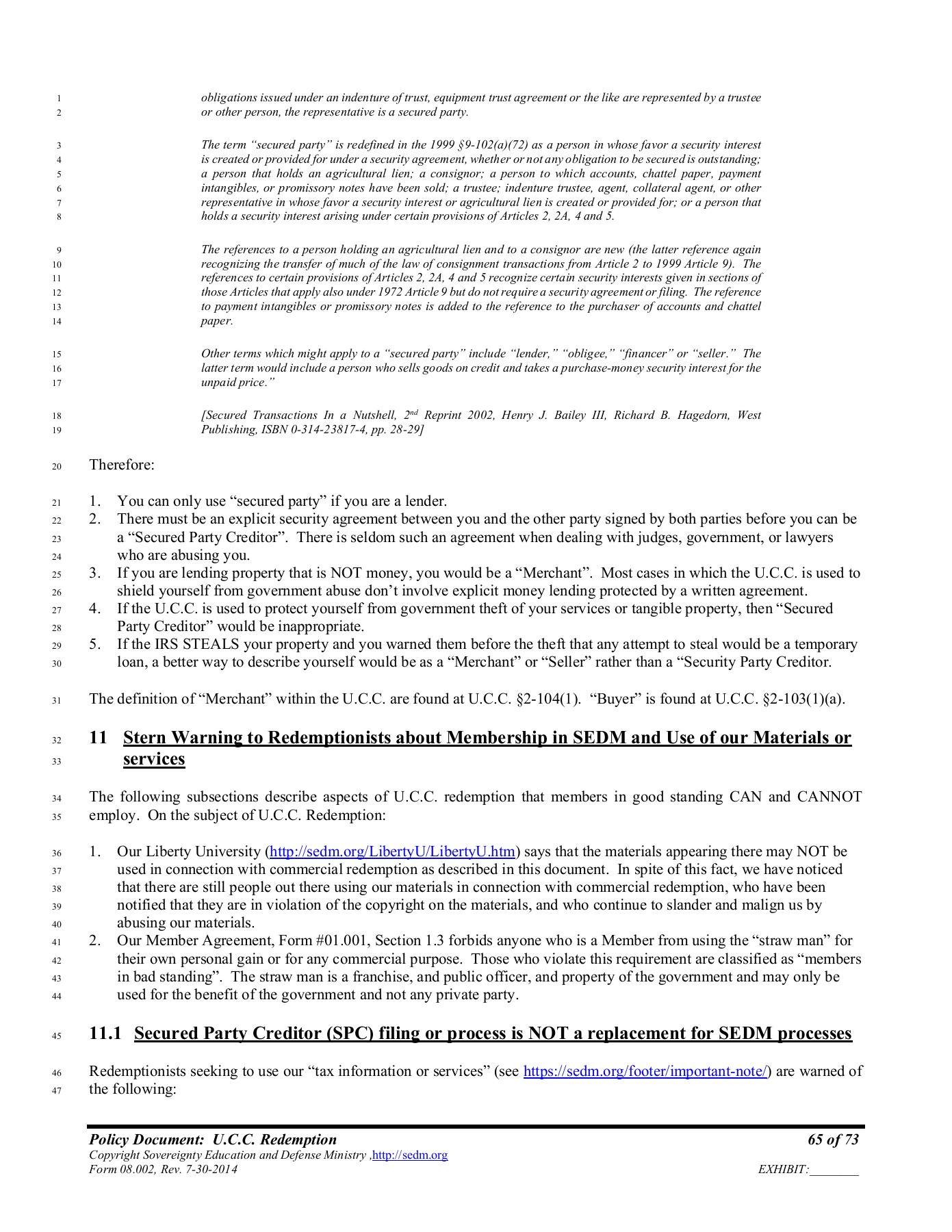 Policy DocumentUCC Redemption lakisha_edwards1 Page 65 Flip PDF