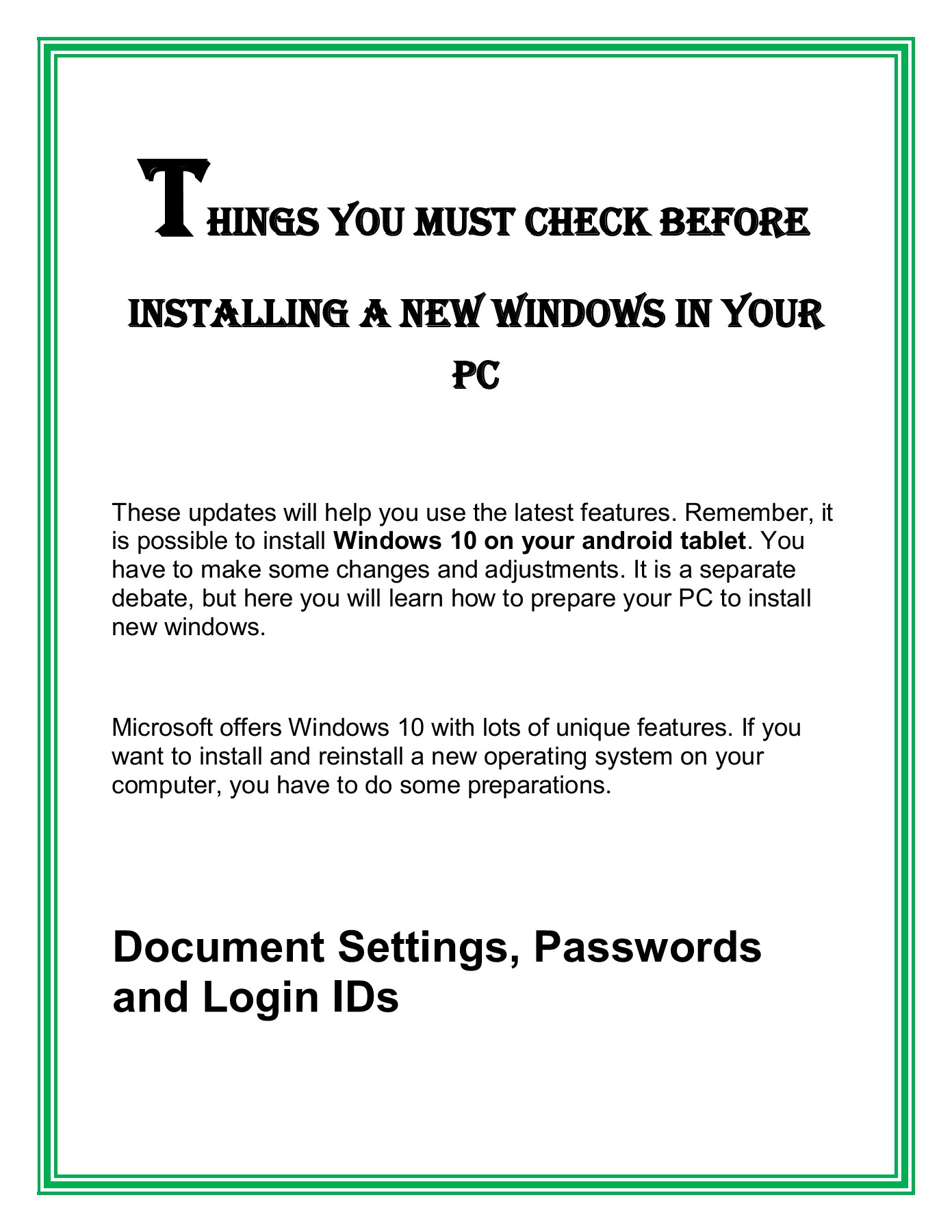 Things you must Check Before installing a New Windows in Your PC(04)