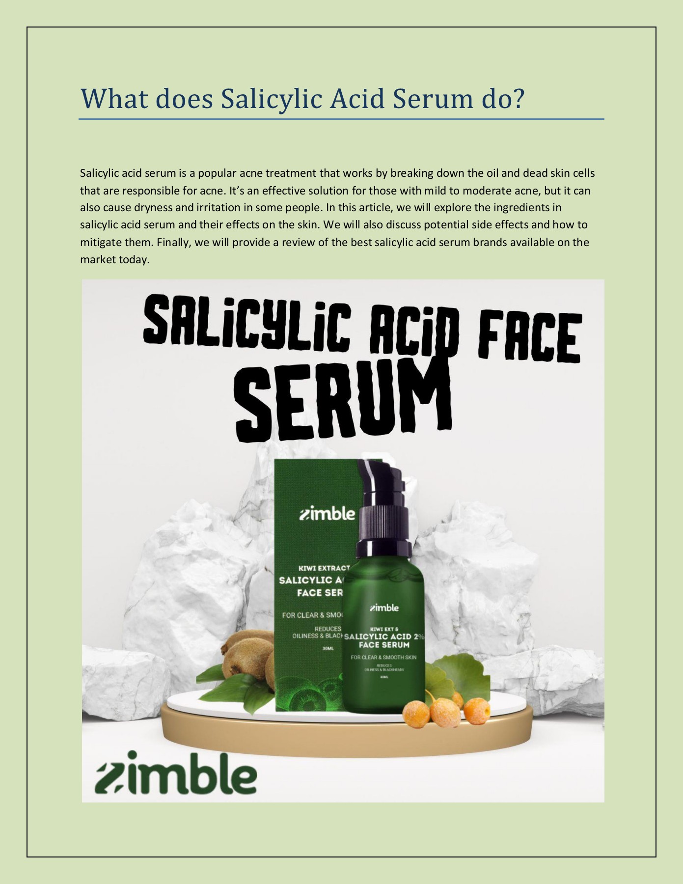 What does Salicylic Acid Serum do (1) abhimanu verma Page 1 5