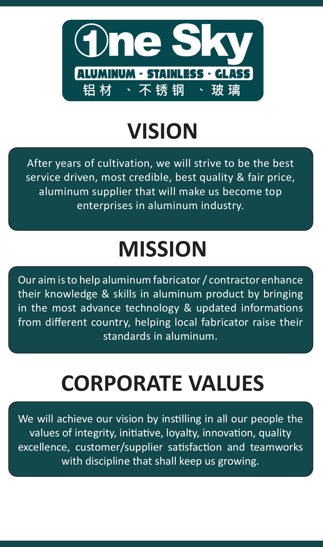 One Sky Aluminum Brochure 2020 renren.onesky Page 2 Flip PDF