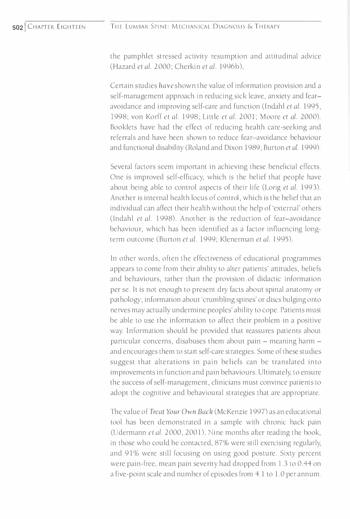 The Lumbar Spine Mechanical Diagnosis and Therapy Vol 2By Robin