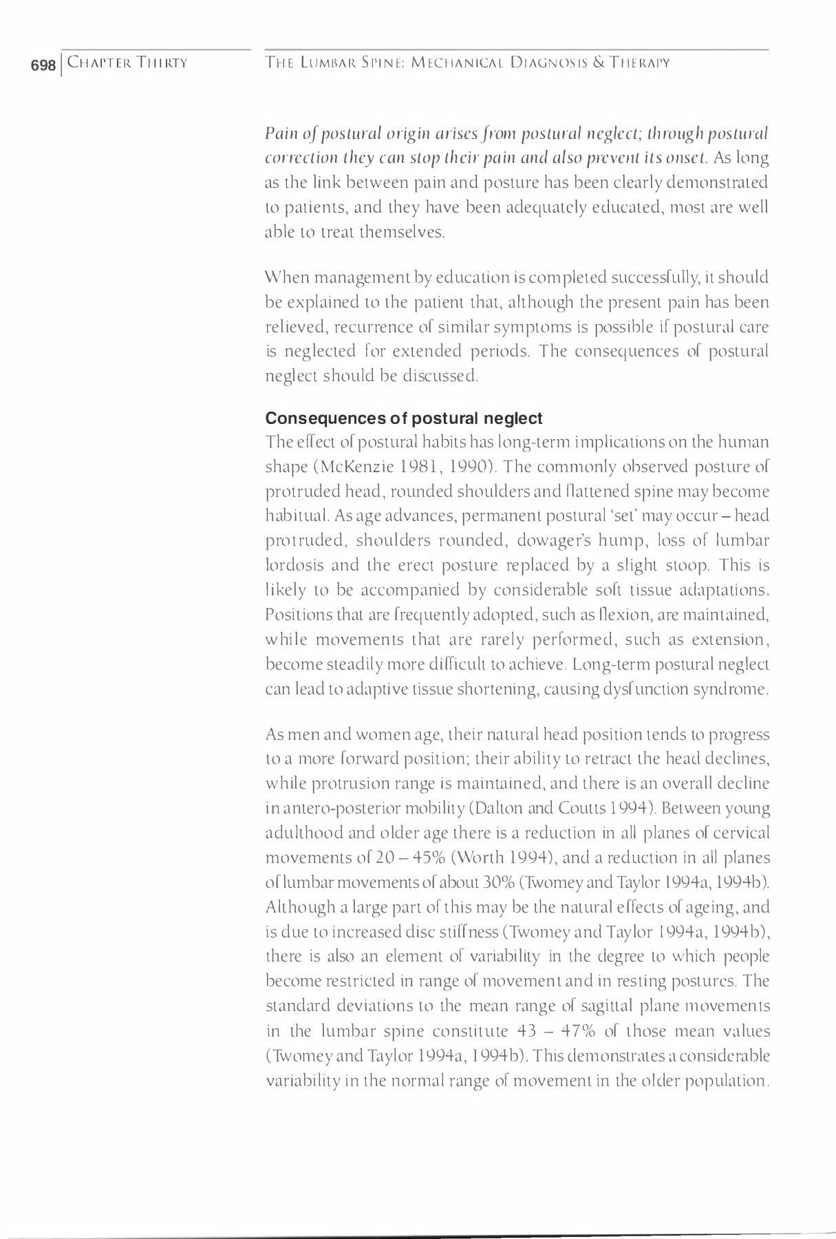 The Lumbar Spine Mechanical Diagnosis and Therapy Vol 2By Robin