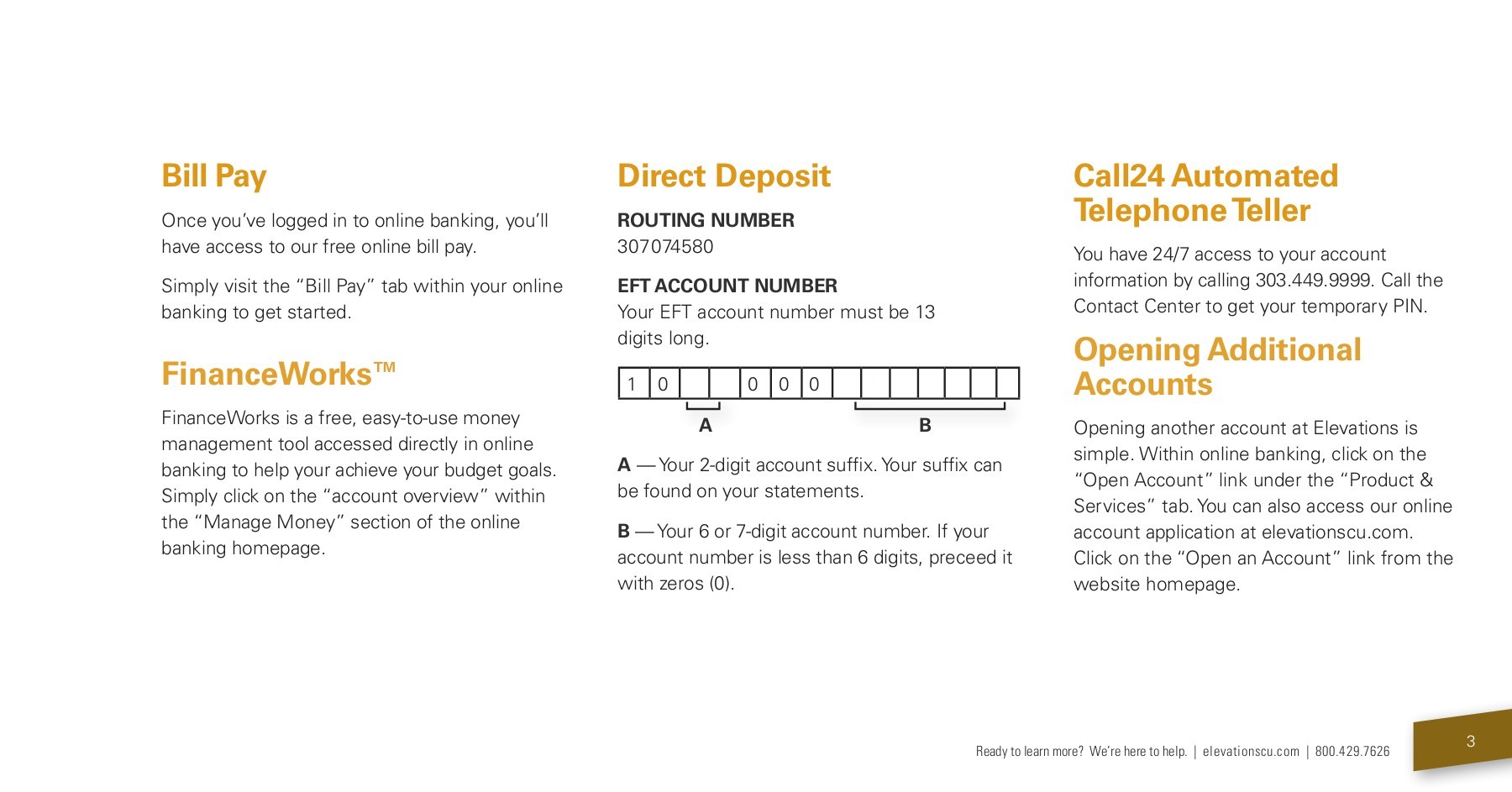 Elevations Credit Union Routing Number Examples and Forms