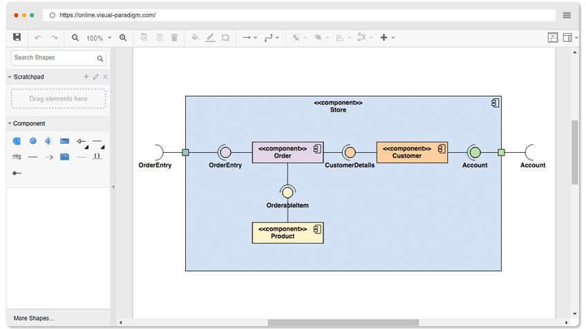 Free Component Diagram Tool