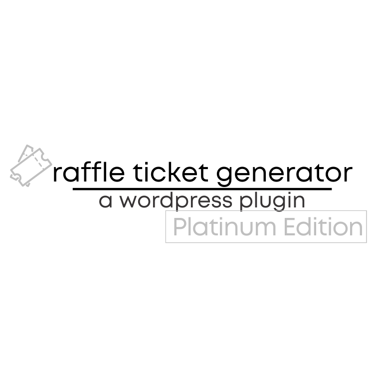 Raffle Ticket Generator Platinum Edition Wordpress Raffle Ticket Generator for