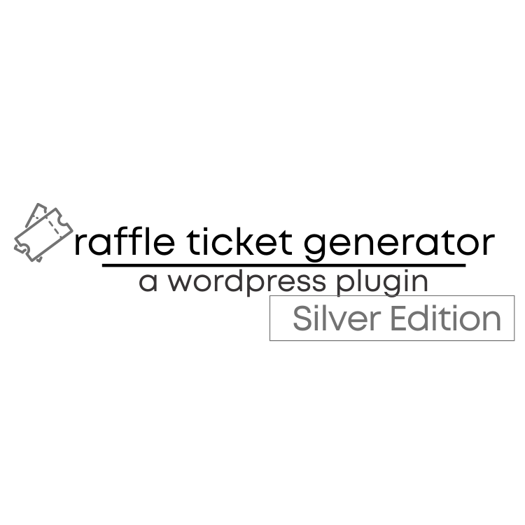 Raffle Ticket Generator Silver Edition Wordpress Raffle Ticket Generator for