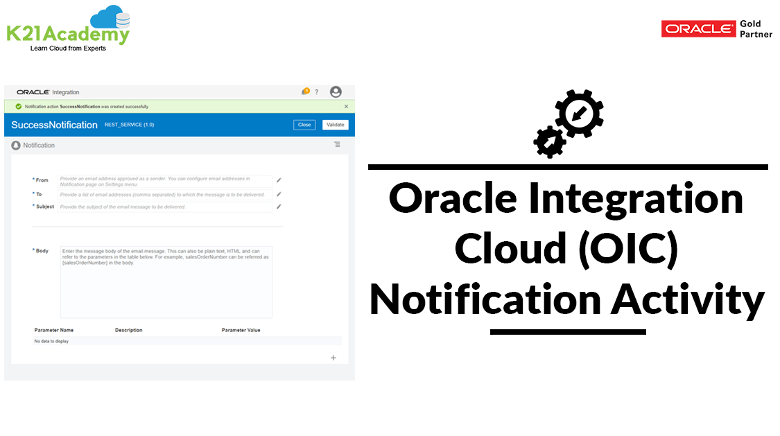 Oracle Integration Cloud (OIC) Notification Activity Oracle Trainings