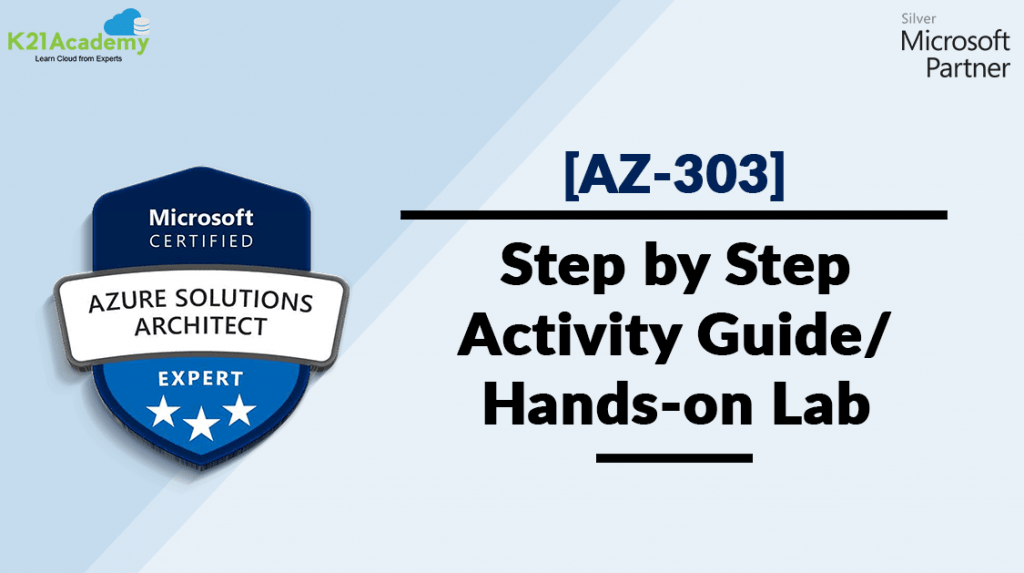 AZ303 Microsoft Azure Architect Technologies Step By Step Activity