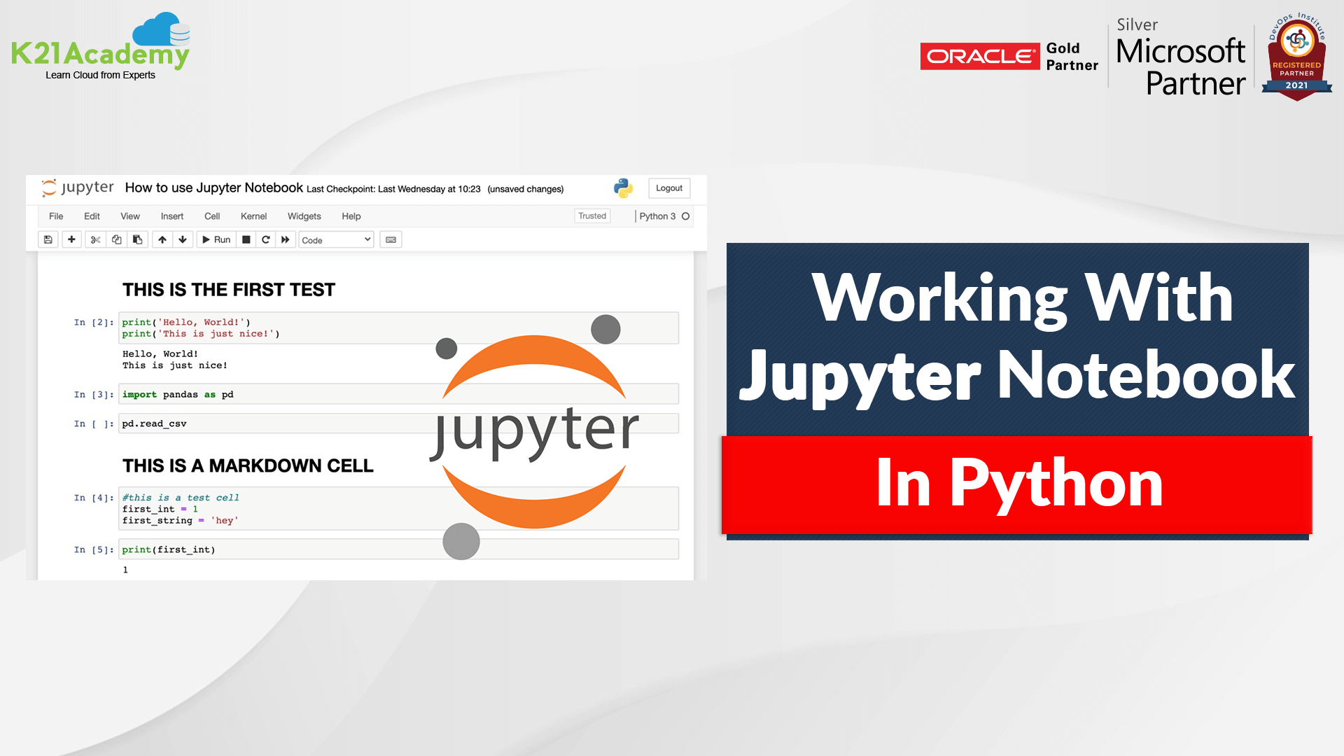 Working with Jupyter Notebook Install Jupyter Notebook