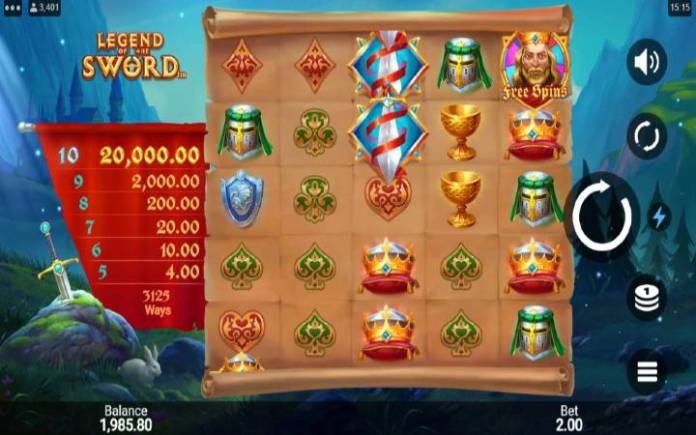 Legend of the Sword-bono de casino en línea-microgaming-osnovna igra