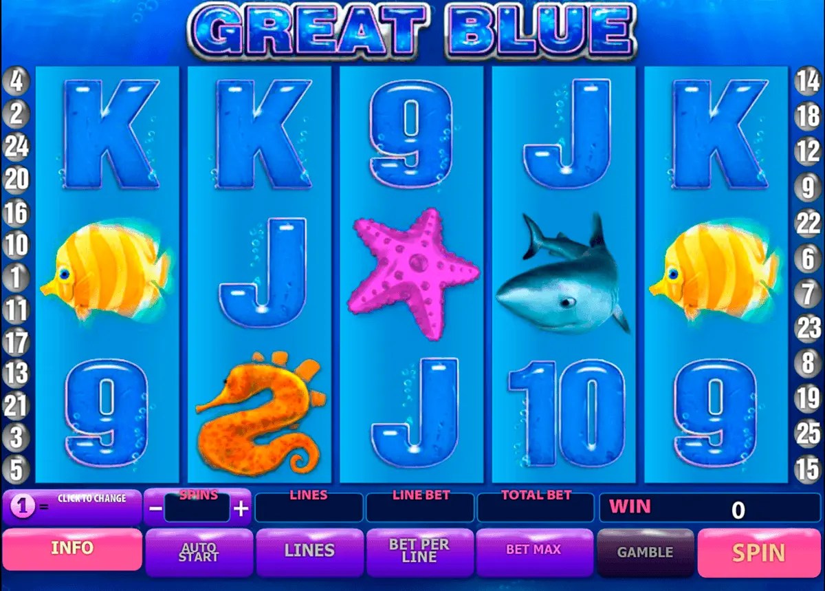 Play Great Blue FREE Slot Playtech Casino Slots Online