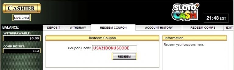 SlotoCash No Deposit Bonus Coupon Codes 31 Free Chip May 2021