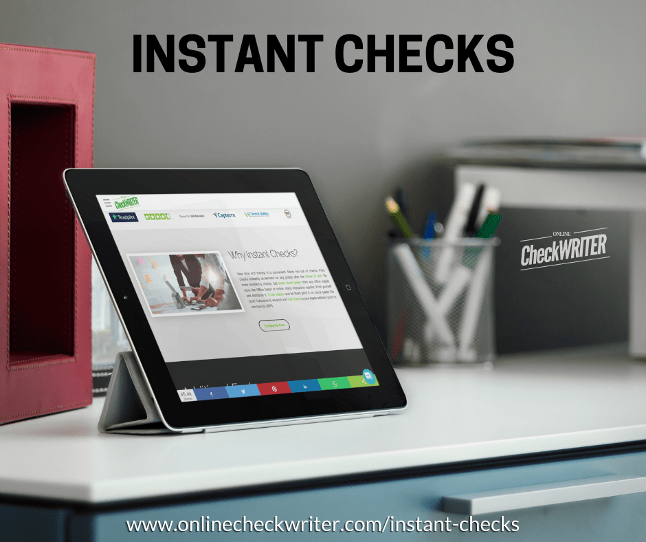 Instant Checks Online Check Writer