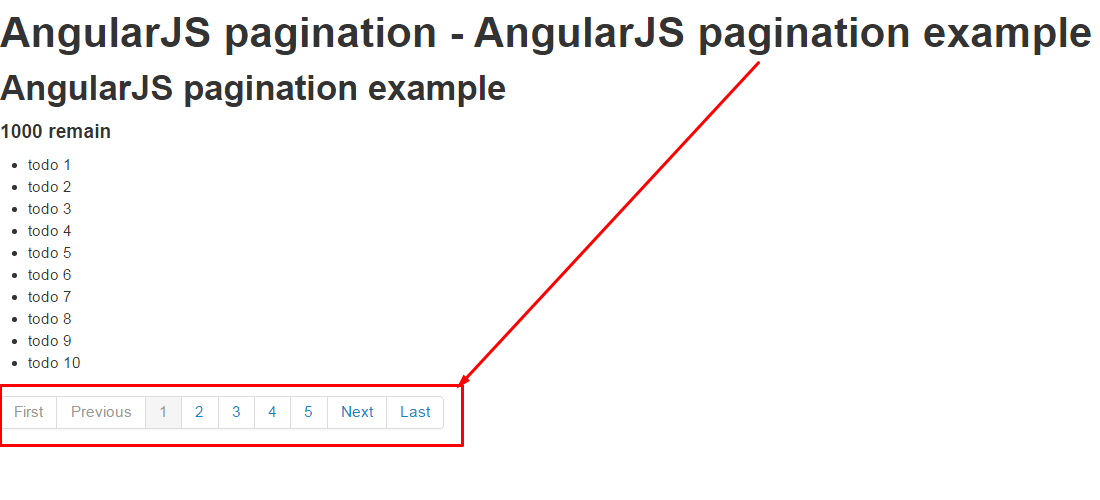 AngularJS Pagination Example And Demo Onlinecode